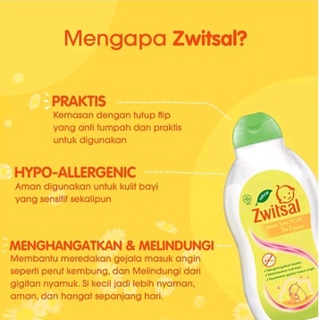 Zwitsal Natural Minyak Telon Plus 3 in 1 100ml