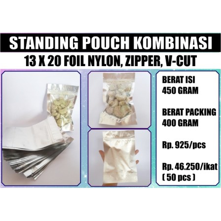 Jual Jual Stand Up Pouch Kombinasi X Kemasan Standing Pouch Jakarta Harga Plastik Klip