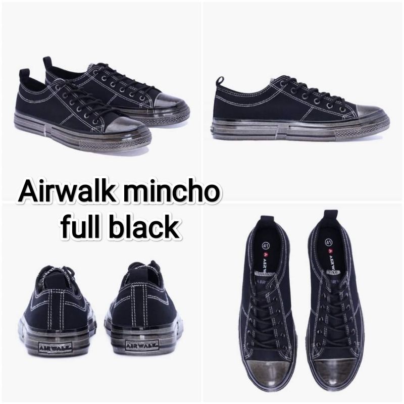 sepatu airwalk mincho full black
