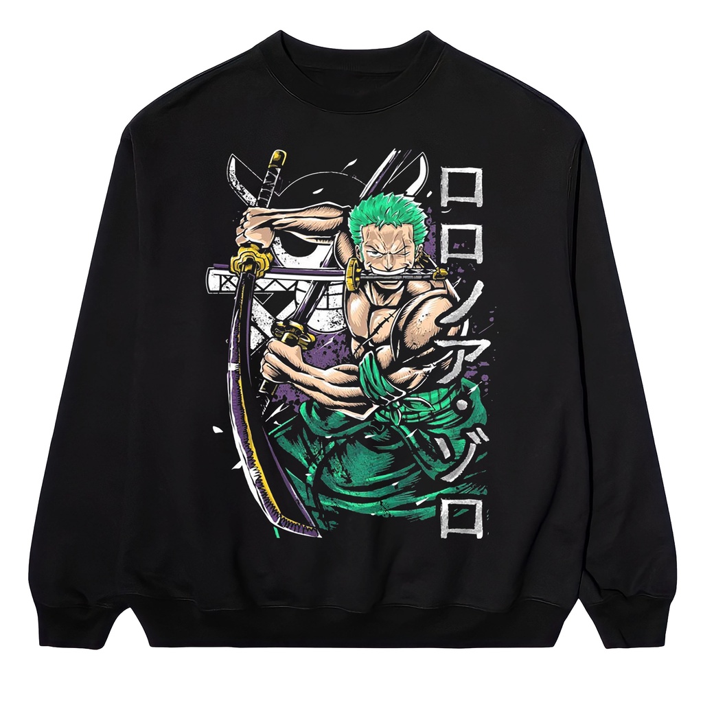 CREWNECK ANIME RORONOA ZORO VINTAGE (UNISEX SWEATER)
