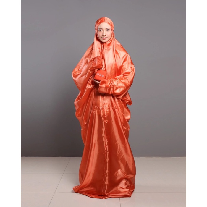 MUKENA TRAVEL REKOR MURI TERKECIL SEUKURAN HP - TERACOT(TERUSAN GAMIS)