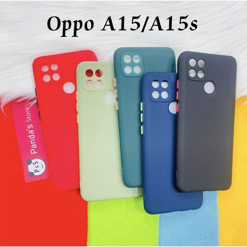 Case Oppo A15 / A15s Babycase + Pelindung Kamera, Makaron Full Color (PsS)