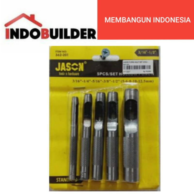

JASON PLONG SET 5 PCS 5- 12,5 MM HOLLOW PUNCH