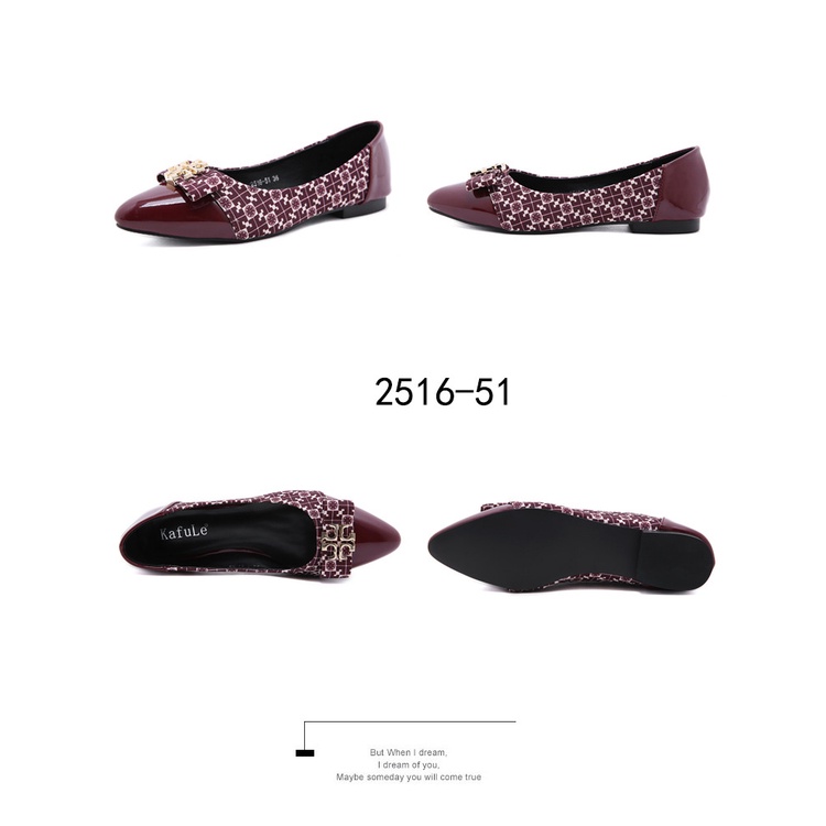 TB X KAFULE Cap Toe Ballet Flat Shoes #2516-51