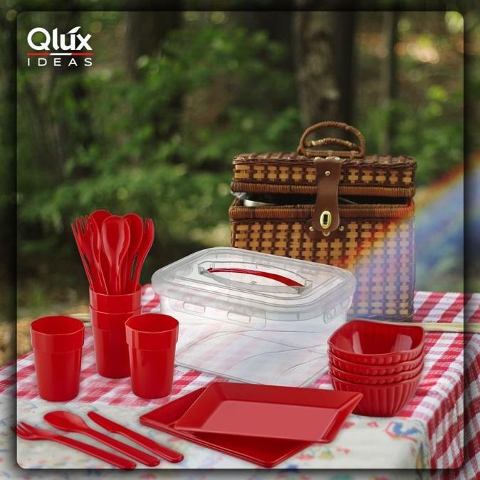 >>>>>] MAMIMIMY PIKNIK SET DALAM 1 BOX GELAS PIRING SENDOK 25 PCS AQL-00605