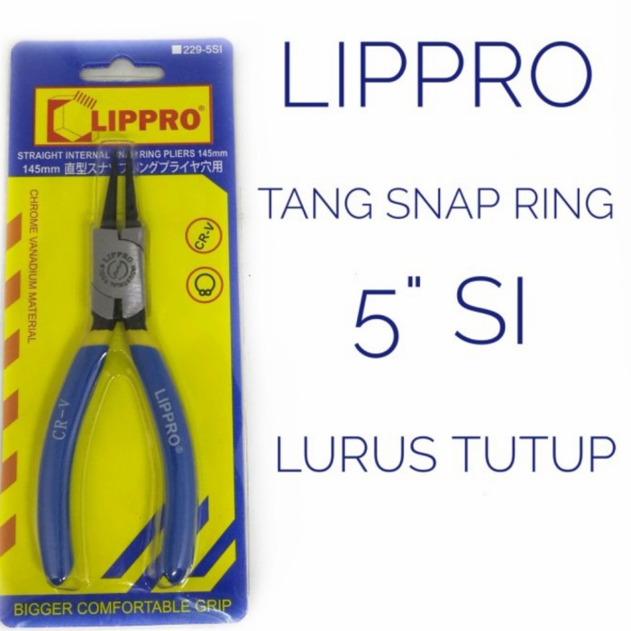 Tang snapring 5 inch lippro lurus tutup / lurus buka / bengkok buka - lurus buka