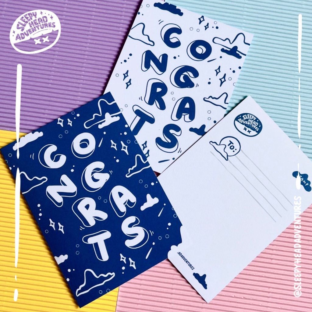 

Card Folded/Postcard Congrats 01