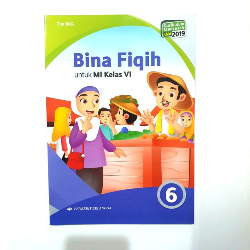 Buku BINA FIQIH MI KELAS I, II, III, IV, V, VI kurikulum 2019 penerbit ERLANGGA