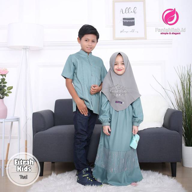 Gamis Anak/Gamis Kids/Gamis toyobo/gamis tutu Sarimbit Fitrah by Fania Hijab