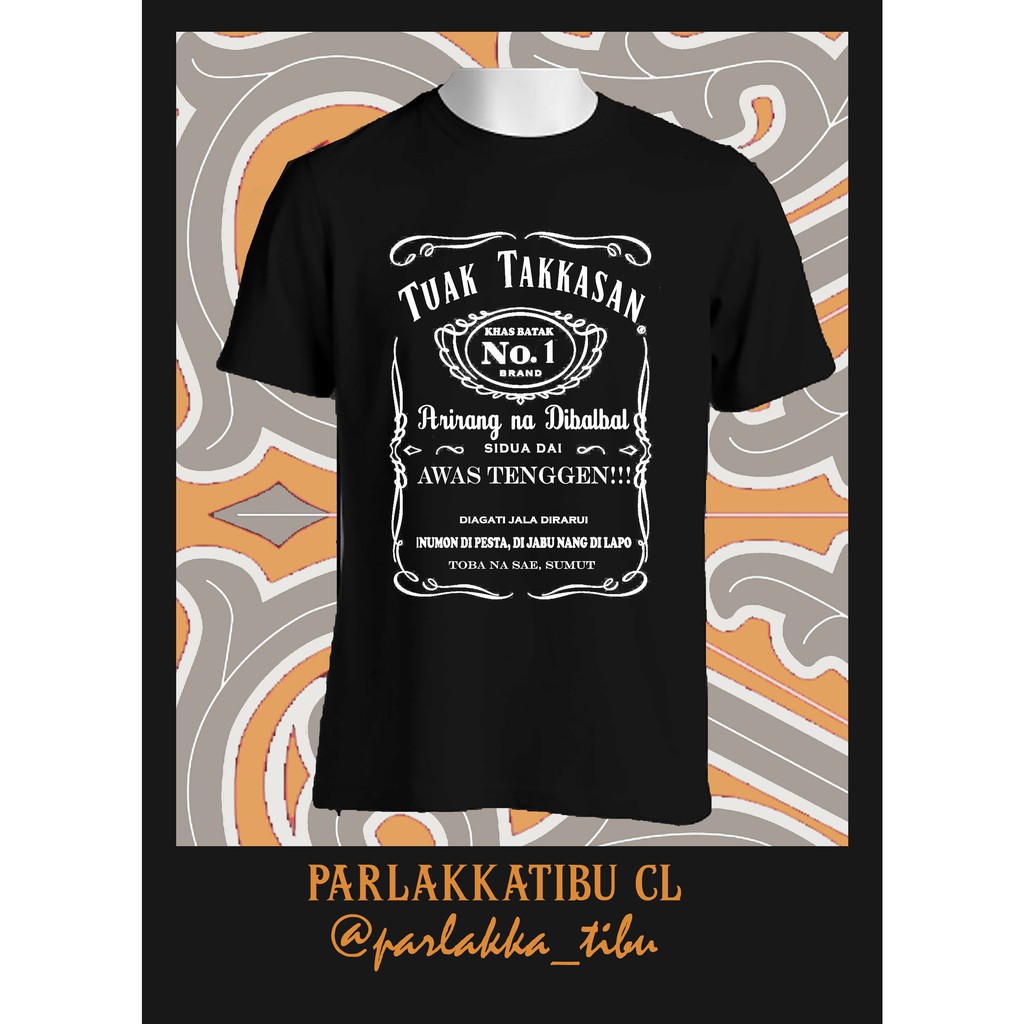 Kaos Etnis Tradisional Batak Toba #PARLAKKATIBU CL "TUAKTAKKASAN"