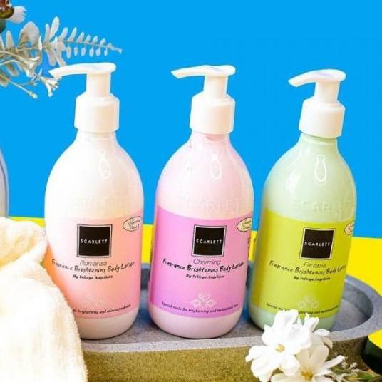 hz WED SCARLETT Fragrance Brightening Body Lotion 300ml - Romansa / Fantasia / Charming / Freshy H0