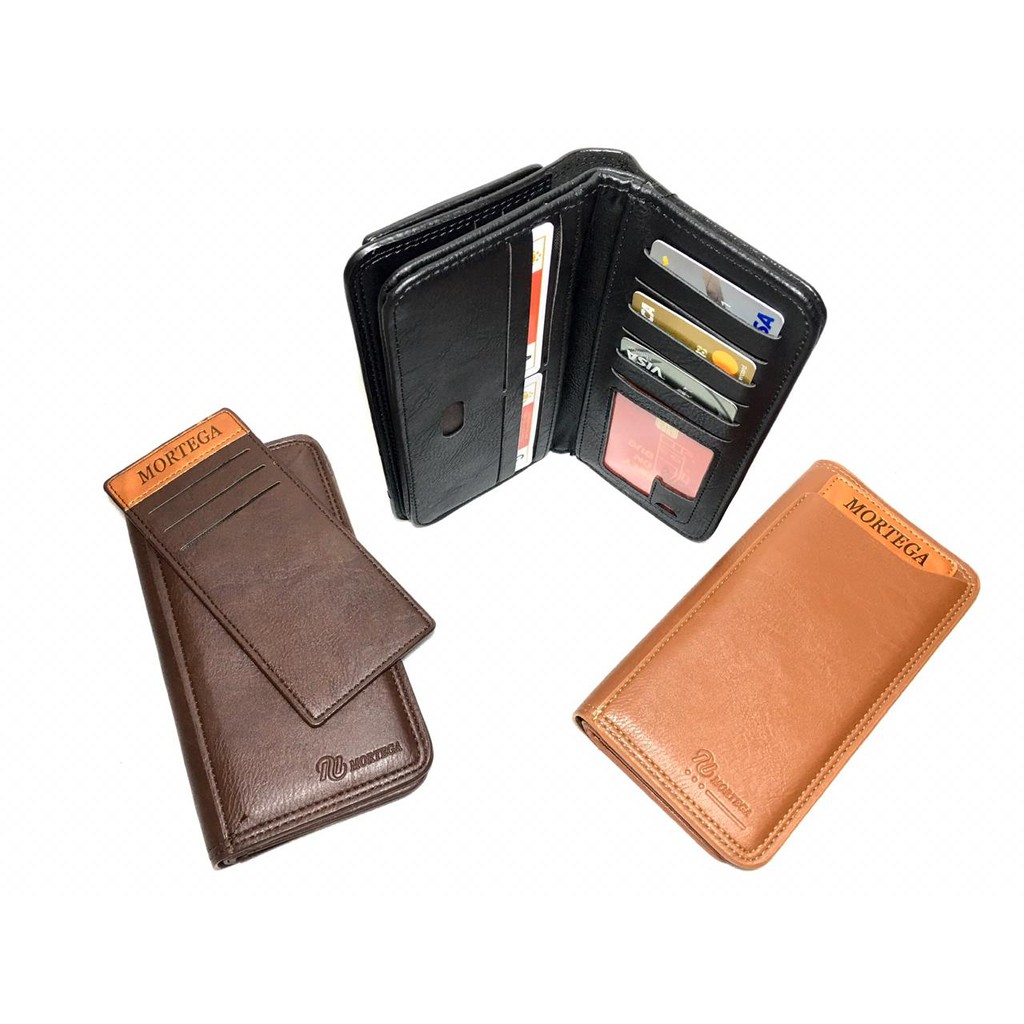 Dompet Panjang Kulit PU Mortega Pria - M-504