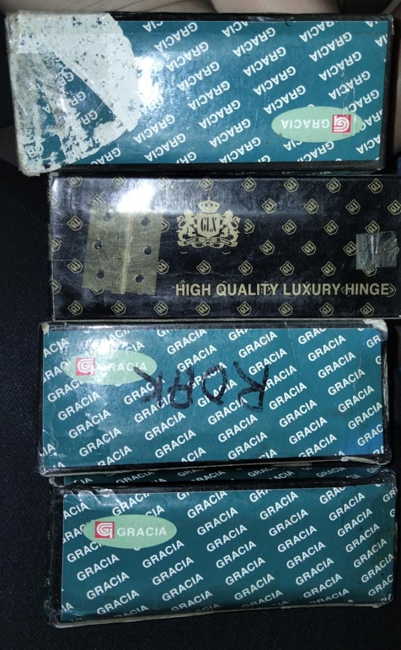 Engsel Jendela 3 Inch Silver Satin Grt