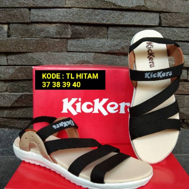 sandal tali karet cewek sandal kickers perempuan sandal gunung wanita trandy