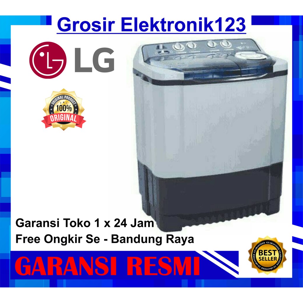 MESIN CUCI LG 2 TABUNG 9 KG TRANSPARAN - WP 905 R