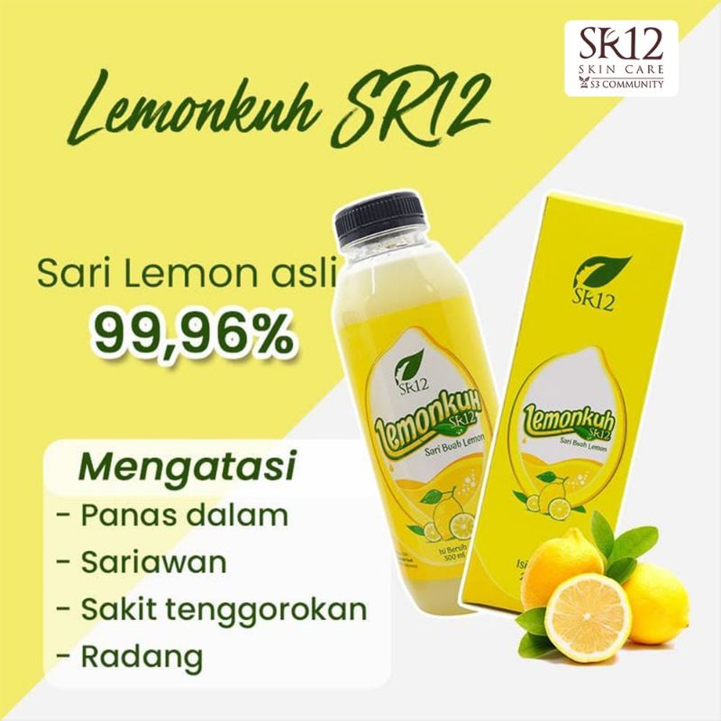 

LEMONKUH ASLI SARI BUAH LEMON/SUMBER VITAMIN C SR12 (500ml)