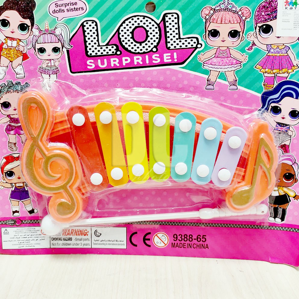 Xylophone Karakter Princess Unicorn LOL Little Pony Mainan Alat Musik Kolintang Anak