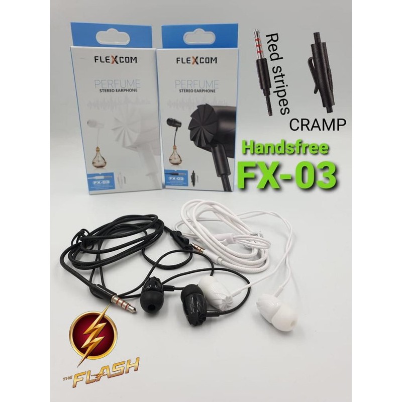 Fleco Headset Earphone  Handsfree HF FLEXCOM FX-03 FX03 FX 03