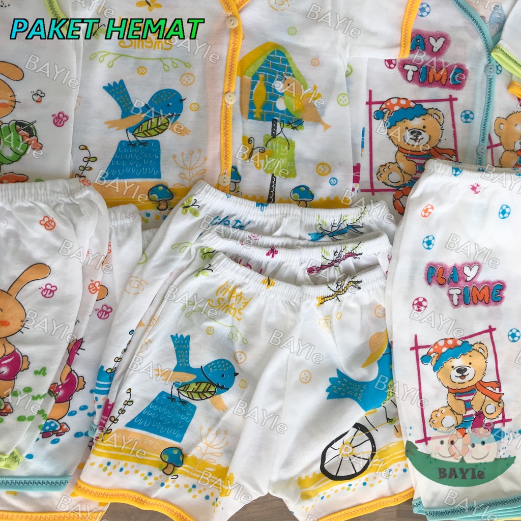 BAYIe - Paket Hemat Perlengkapan Baju Bayi Baru Lahir (New Born) Ekonomis dan Hemat PAKET 3