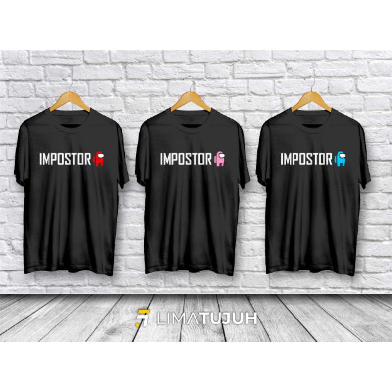 Baju Kaos Impostor Among Us Bahan Premium