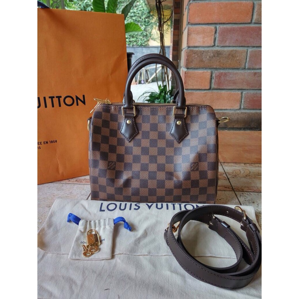 maagpijn Roeispaan vloeistof Tas LV Louis Vuitton Speedy Bandouliere Bandou 25 Damier Asli / Ori /  Authentic | Shopee Indonesia
