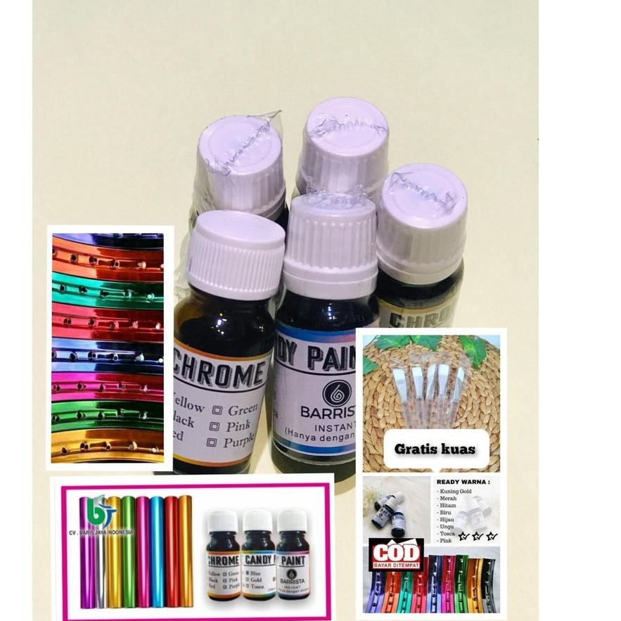 SALEE.. Cairan pewarna logam anti luntur permanen terlaris NEW CANDY CHROME PEWARNA LOGAM, CHROME PE