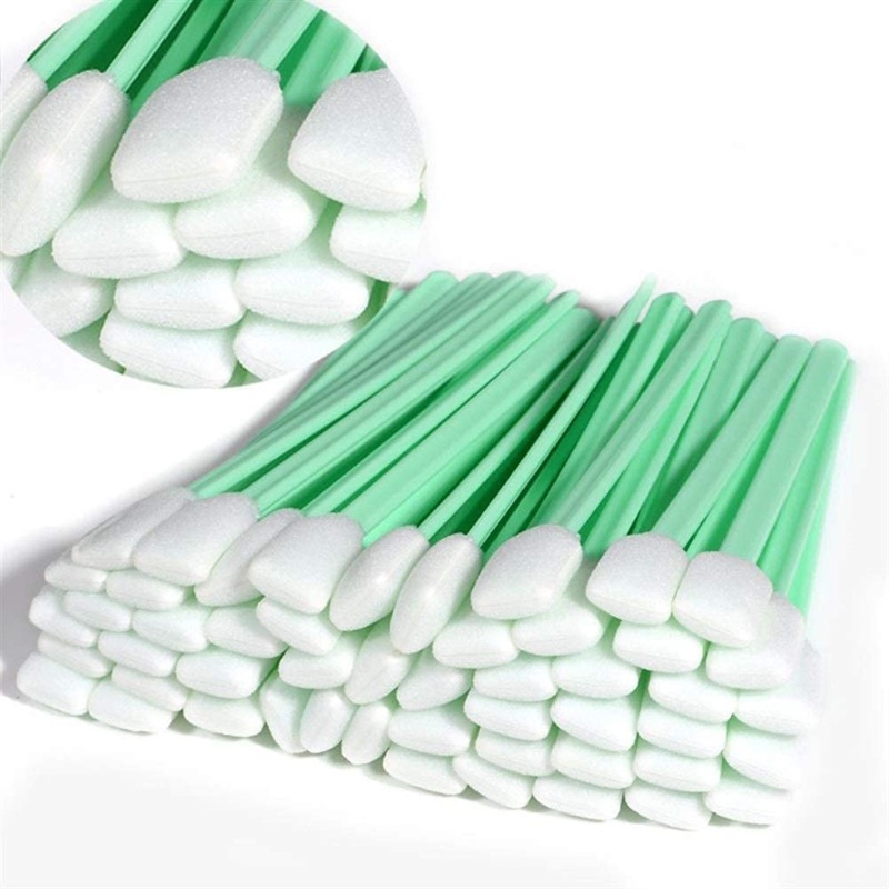 Gro 50pcs 5.11 &quot;Foam Swabs Square Rectangle Cleaning Swab for Solvent Format Inkjet Printer Roland Optical Equipment