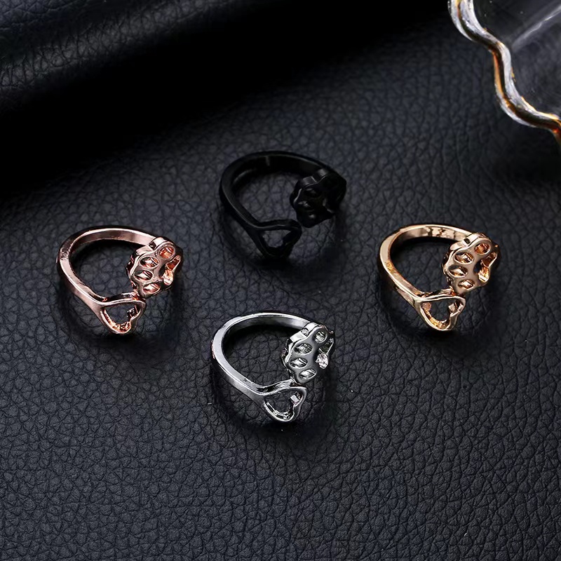 Cincin Wanita Creative Hollow Ring Korean Aksesoris Fashion Import