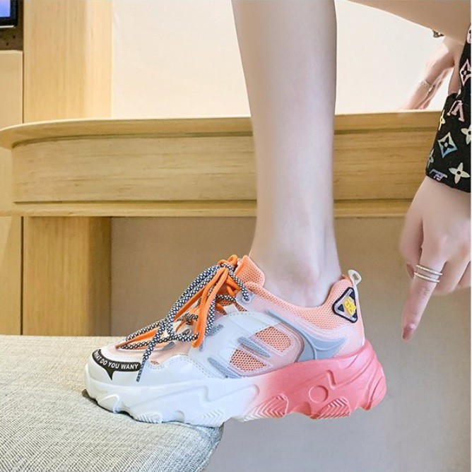 TBIG [COD] Sneakers Import Ulzzang ME&amp;US Sepatu Fashion Gaya Korea Style Sepatu Santai Wanita