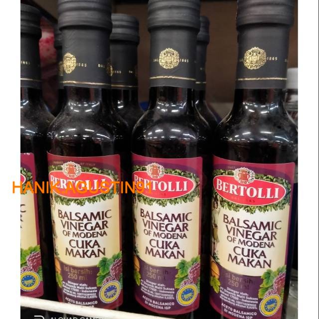 

BERTOLLI VINEGAR CUKA MAKAN 250ML