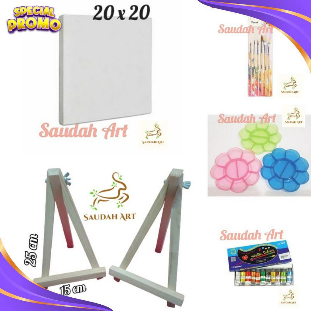 

BOMBASTIS Paket Lukis Lengkap kanvas 2x2kuaspaletcat aireasel 2x3