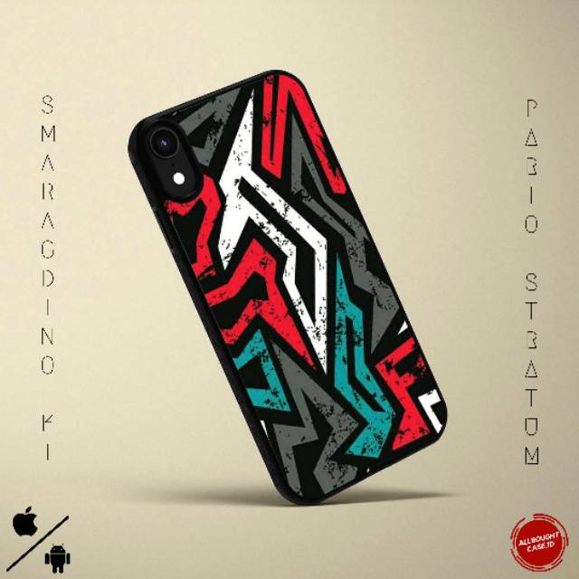 

Softcase Blackmatte White x Red and Blue Graffiti