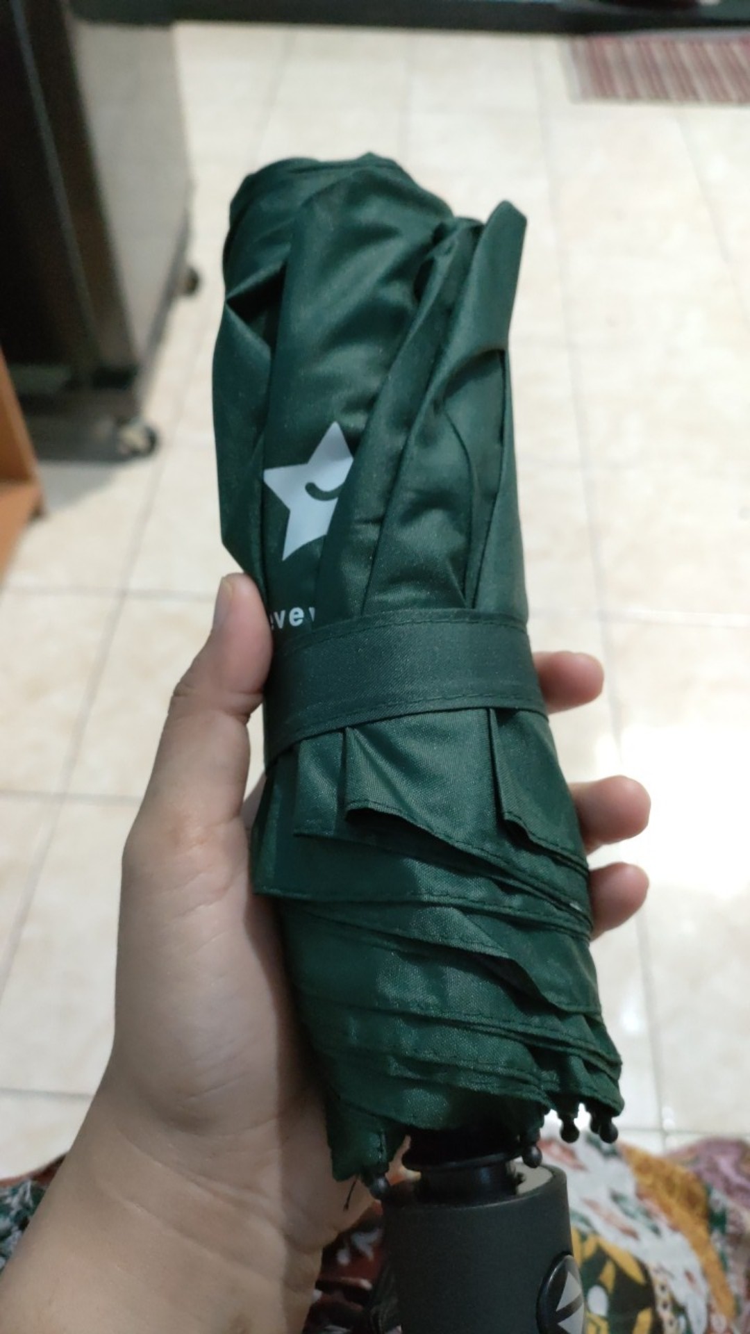 Payung Lipat Premium Anti Sinar Uv Matahari Panas Hujan Protection - Light Blue