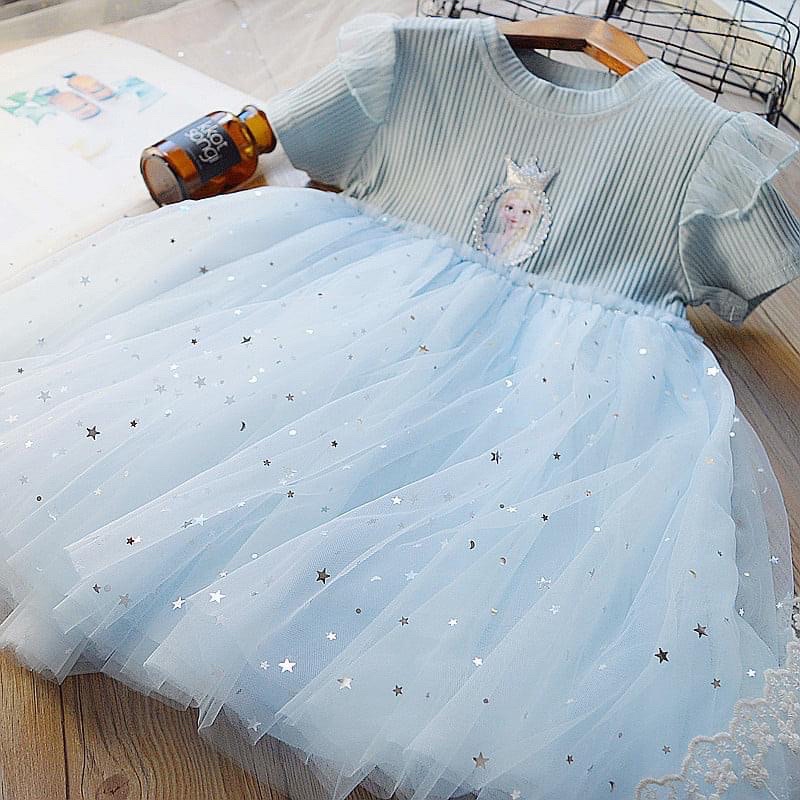 imoet.boutique - Dress tutu knit Frozen princess elsa mahkota bintang | terusanrajut tile  anak cewe