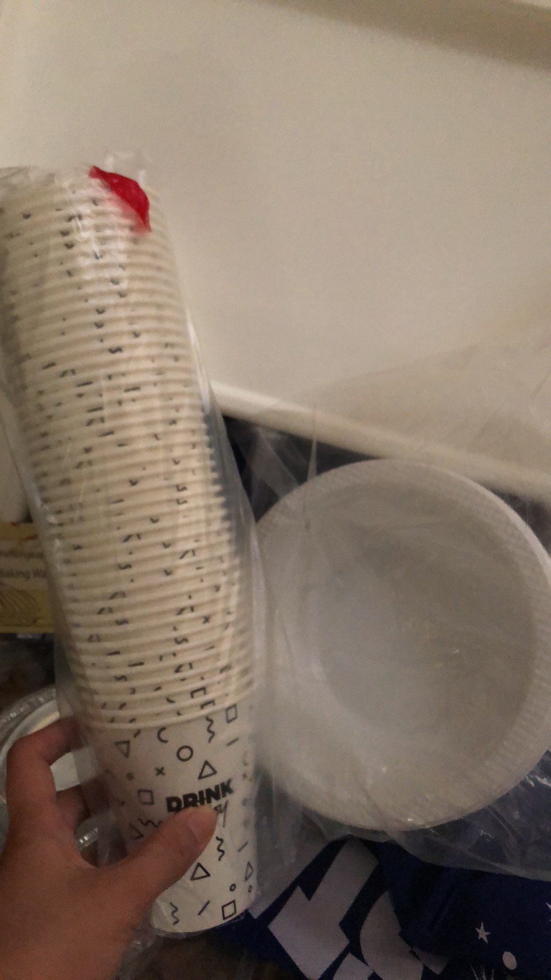 Mangkok Plastik 50pcs Uk 7 Besar L Disposable Murah M7 Mangkuk Sekali Pakai