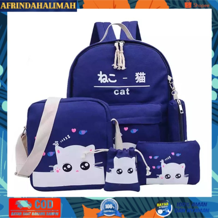 

[TERBARU] TAS SEKOLAH / TAS KULIAH SET CATT - Biru