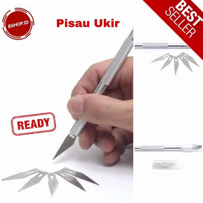 

UKIR-ALAT- PISAU UKIR SENI HOBI CRAFTING ART KNIFE METAL HANDLE PISAU LUKIS -ALAT-UKIR.