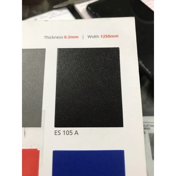 Eco Sheet Hitam Doff ES 105 A Pelapis Furniture Supercon Tacosheet Decosheet