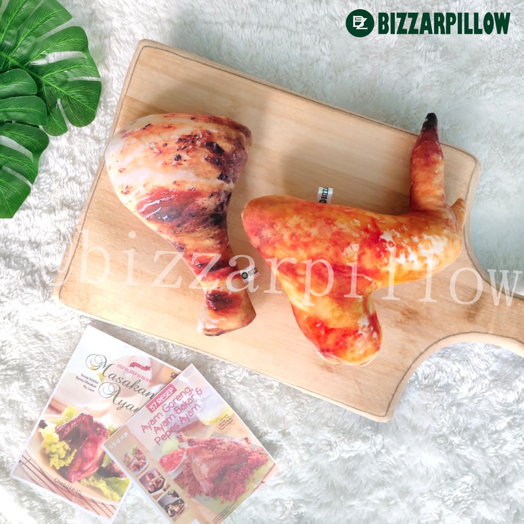 Bizzarpillow Bantal Sayap Ayam Paha Ayam Size S BZ116