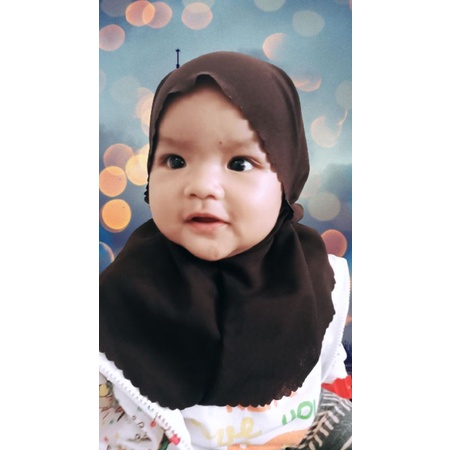 BERGO ANAK BAYI MARYAM LASERCUT SIZE  0-1 TAHUN JILBAB KERUDUNG BALITA