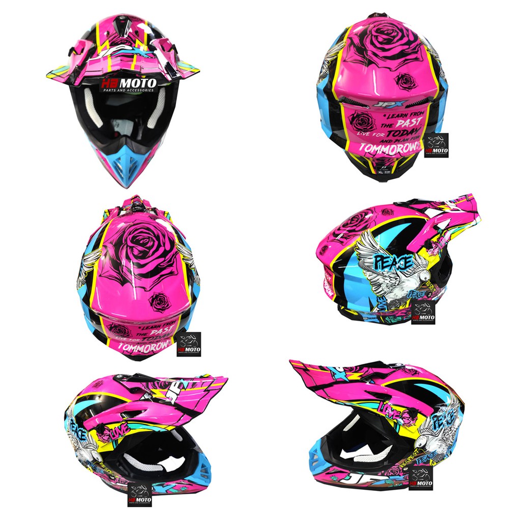 Helm JPX Cross 01 Rose Peace Pink Solid JPX01ROSEPEACEPINK / Helm SNI / Helm JPX / Helm Cross / Helm