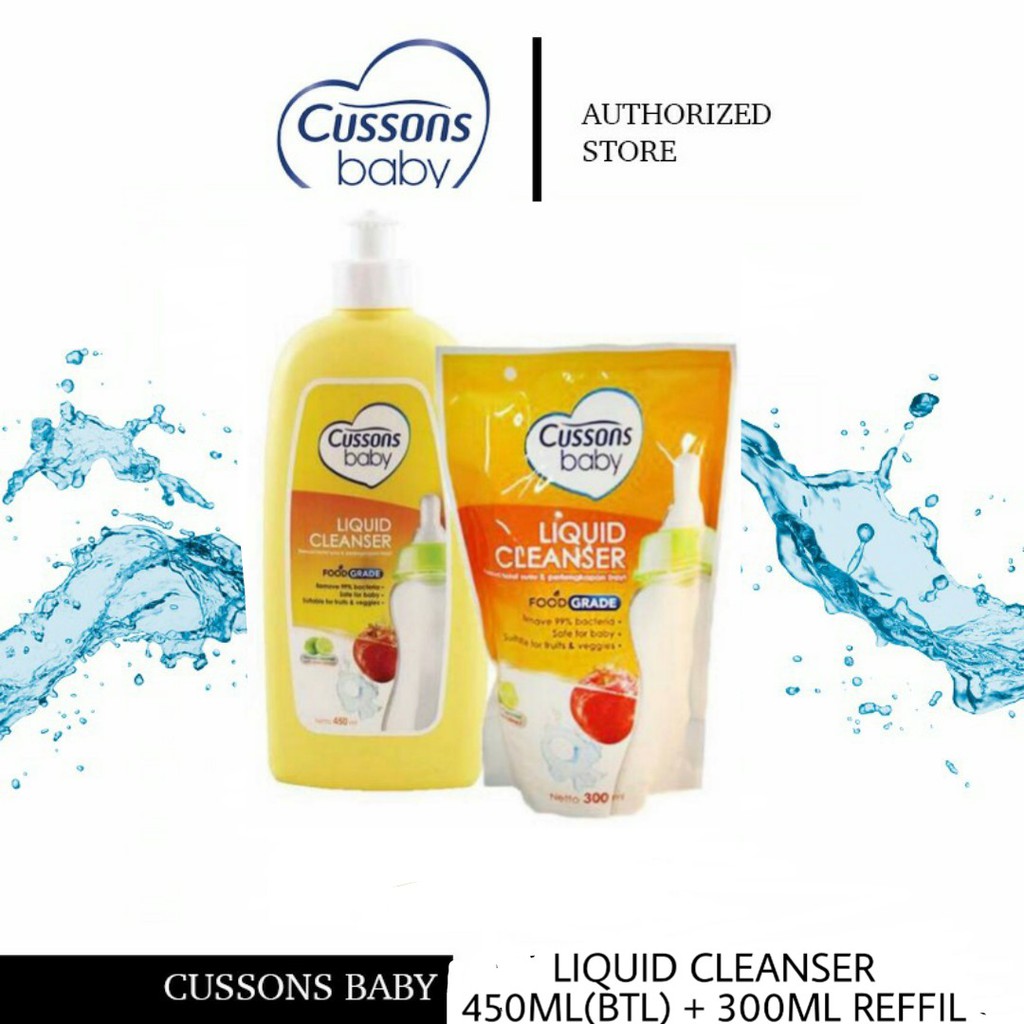 Cussons Baby Liquid Cleanser 450ml (BTL) + 300ml (DOY/REFFIL) Buy 450ml ...