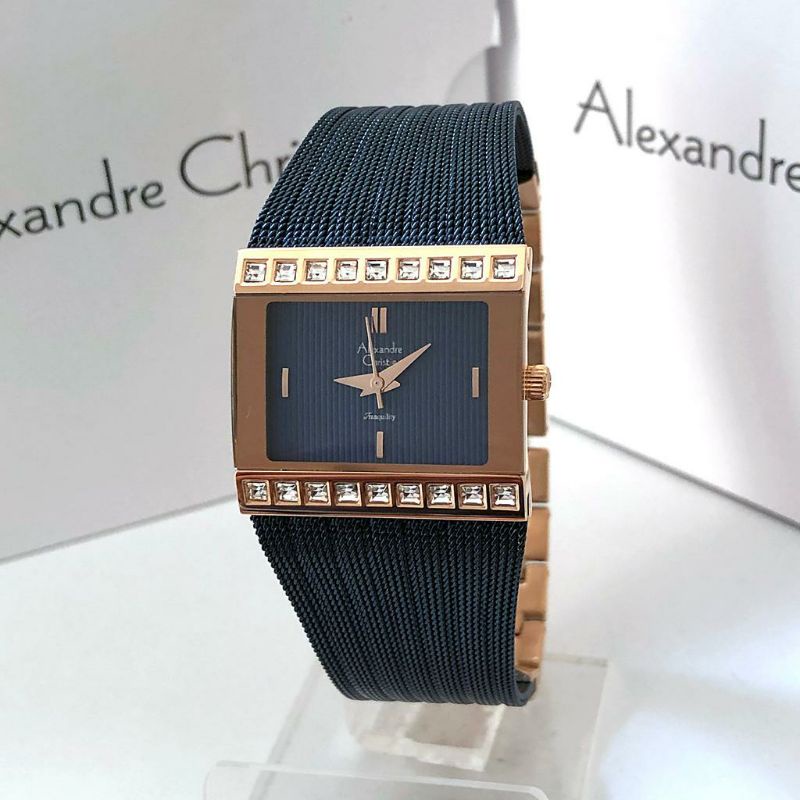 Alexandre Christie AC 2561 Biru Rose jam tangan wanita
