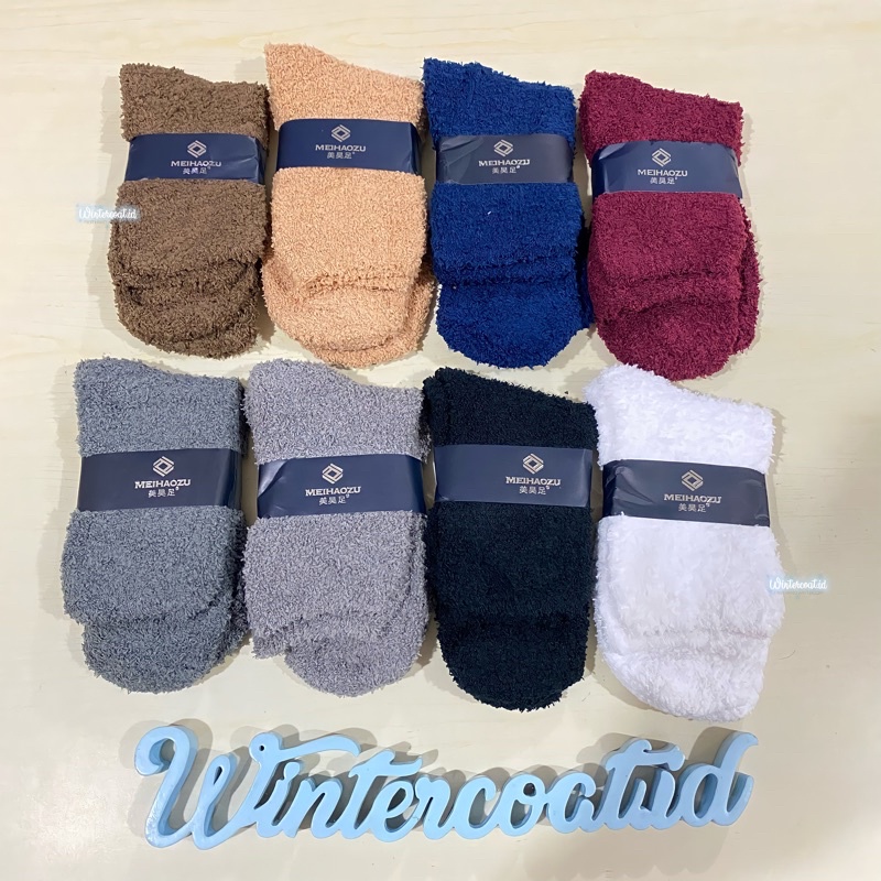 Kaos Kaki wool thermal socks unisex cowok cewek wol hangat tebal pria wanita import