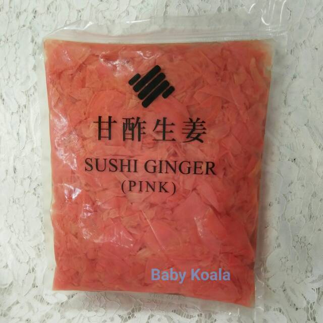 GARI PINK Acar Jahe Pink Manis 200 g Halal │ Gary Pink Import Ginger Pickled for Sushi │ Acar Jahe