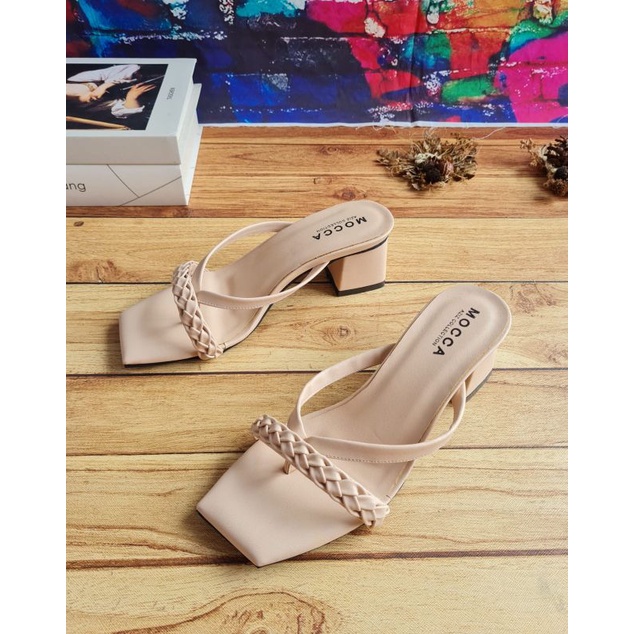 ABBUSHOES DA 05 hak tahu jepit silang kepang maria 5cm