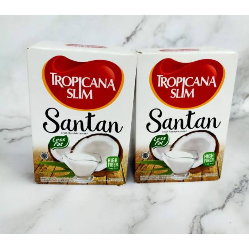 

Tropicana Slim Santan Less Fat High Fiber