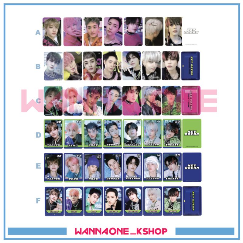 Pop Up store photocard nct dream glitch mode arcade trading card matching card lucky draw
