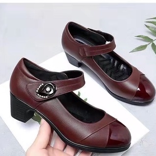 Sepatu Kerja hak wedges stiker Wanita Sepatu Dansa casual Sepatu Dansa tumit tinggi