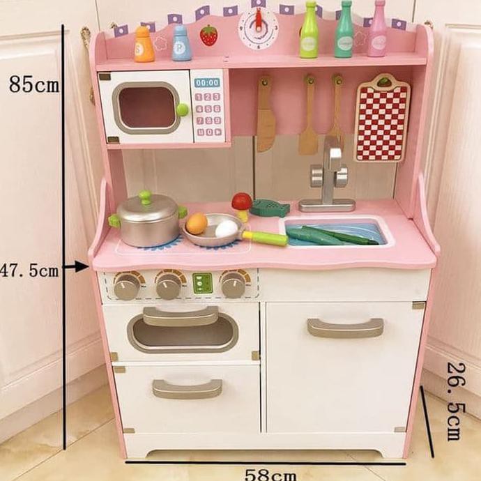 Mainan Wooden Kitchen  Set  Anak  Masak Masakan Anak  Mainan 